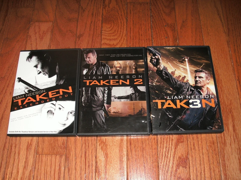 Снято трилогия на DVD. Взяты, взяты 2 и взяты 3. Лиам Нисон. - Изображение 1 из 1