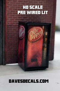 SMLDRP3-HO DAVE'S DETAILS 1:87 MÁQUINA DE REFRESCOS ILUMINADA 12vdc PRE-CABLEADA y CONSTRUIDA DRP3 - Imagen 1 de 4