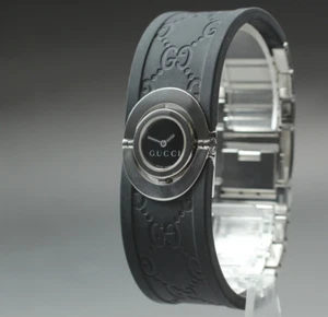 [Near MINT+++] GUCCI 112 Twirl Bracelet Bangle Brack Woman's Quartz Watch JAPAN - Picture 1 of 14