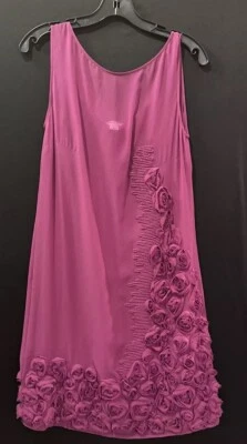 Jessica Simpson Plum Shift Dress Women’s Size 10 Flowers Party Wedding Sleeveles Foto 1 de 4