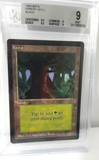 Beta Forest (V2) BGS 9 Beckett Graded MTG Basic Land Vintage Magic the Gathering