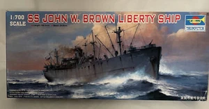 Trumpeter 05756 -1/700 ~ SS John W. Brown Liberty Ship ~ NIB  - Picture 1 of 9