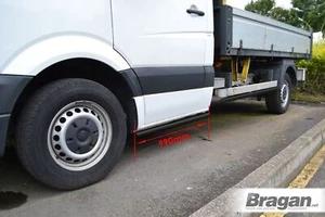 To Fit 14 - 18 Mercedes Sprinter SWB Chassis Cab Side Step Bars BLACK Stainless - Picture 1 of 4