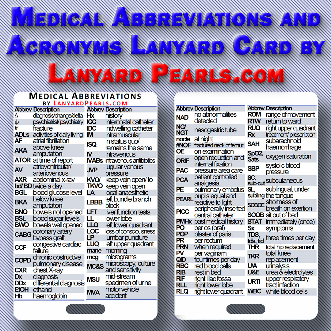 sg medical abbreviation