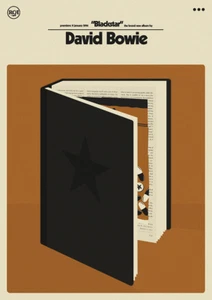 DAVID BOWIE BLACKSTAR SONY MUSIC PROMO POSTER RARE NEW PRINT PROMOTIONAL - Foto 1 di 2