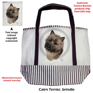 Canvas Tote - Brindle Cairn Terrier - Picture 1 of 1