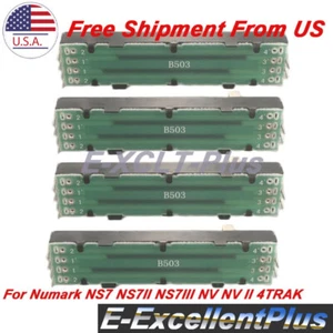 4X Channel Fader Line For Numark NS6 NS7 NS7II NS7III NV NVII 4TRAK MK2 DJ Mixer - Picture 1 of 7