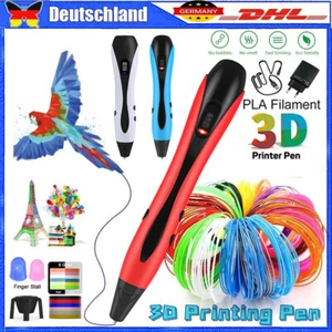 Kit de stylos 3D à faire soi-même pour enfants stylo d'impression 3D 12 couleurs 36 m filament PLA stylo d'impression 3D - Photo 1/22