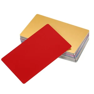 Multicolor Business Cards Blanks Engraving Metal Tags Y7T5 - Picture 1 of 6