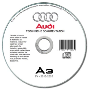 Audi A3 (8V) 2013-2020 manuale officina su cd repair manual on cd - Foto 1 di 7