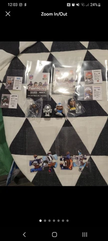 NFL TeenyMates Series 9 Silver Series Lot Includes Rare Metallic Silver Referee Cover