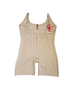 Spanx Slimplicity Open-Bust Mid-Thigh Bodysuit Slip Suit Nude Size US 3X/UK32-34 - Picture 1 of 12