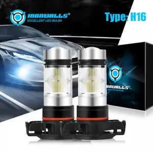 5202 LED Fog Light Bulbs For Chevy Silverado 1500 2007 2008 2009 2010-2015 6000K - Picture 1 of 12
