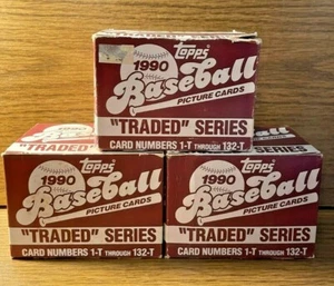 Lot of 3 1990 Topps Traded Series Baseball Factory Set  - Bild 1 von 4