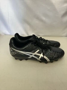 ASICS Lethal Speed R5 Black & Sliver Footy Boot Size 11 US VGC Free Postage. - Picture 1 of 7