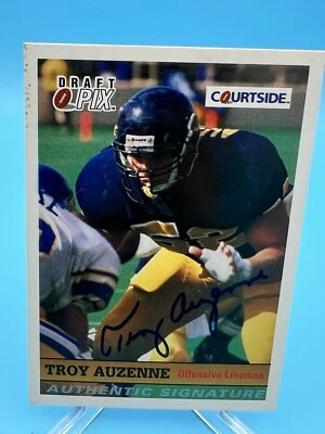 1992 Courtside Draft Pix Auto Troy Auzenne #13 Rookie Auto RC - Image 1 of 2