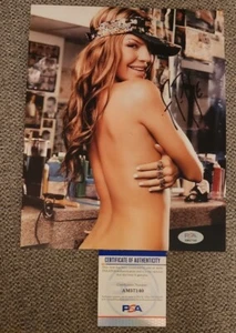 FERGIE SIGNED 8X10 PHOTO SEXY TOPLESS BLACK EYED PEAS W/PROOF PSA/DNA #AM57140 - Picture 1 of 3