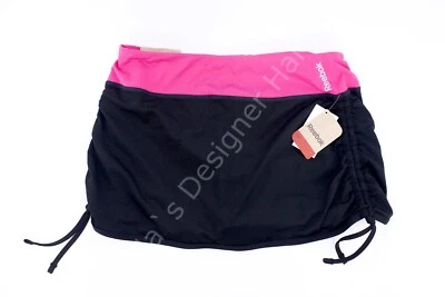 Falda de compresión deportiva pequeña Reebok PlayDry para mujer negra/rosa nueva con etiquetas Foto 1 de 3