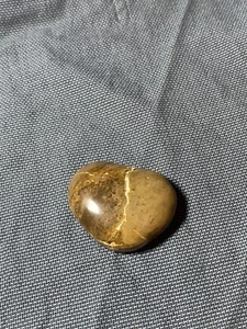 Cabachon Stone Lake Michigan naturale forma cuore gioielli meditazione filo avvolgente - Foto 1 di 3