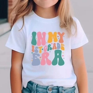 Unisex Kids T-shirt back to school First Grade - Picture 1 of 2