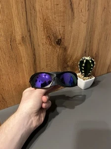 Vintage Oakley Plantaris Prizm Matte Black Sunglasses Gorpcore Outdoor Y2K - Picture 1 of 8