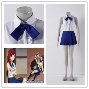 Anime Fairy Tail Erza Scarlet Daily Dress Uniform Cosplay Kostüm Shirt Rock - Bild 1 von 3