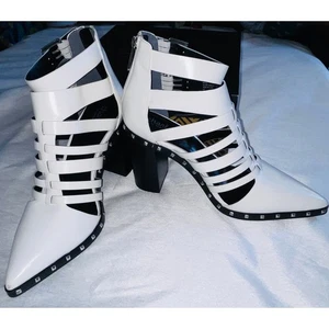 Charles by Charles David Diesel weiße Nieten-Heels – Damengröße 10 M – mit Karton - Bild 1 von 13