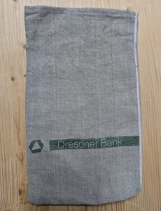 Geldsack Dresdner Bank Original Größe B - wie Geldsack Bundesbank - Bild 1 von 2