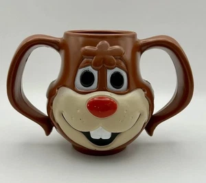 Vintage Nestle Quik Bunny Rabbit Plastic Double Handle Cup Mug 12 oz - Picture 1 of 12