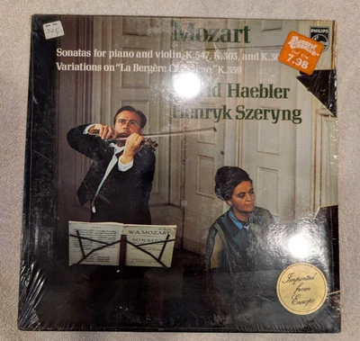 SEALED Mozart Sonatas for Piano & Violin K.547 Haebler Szeryng LP Philips - Image 1 of 4