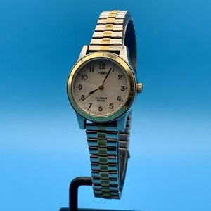 TIMEX T2M828 Damen Quarz Expand Armband Armbanduhr Bicolor Indiglo Funktioniert - Bild 1 von 18