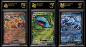 POKEMON MANA 10 CHARIZARD EX 006 VENUSAUR 003 BLASTOISE EX 009 GEM MINT -AI- - Picture 1 of 4
