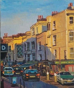 Western Road Sunset, Brighton, England, oil painting - Picture 1 of 5