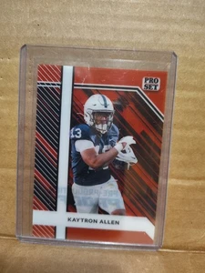 2024 Leaf Collective Clear Red Proof 1/1 Kaytron Allen Penn State Nittany Lions - Bild 1 von 2