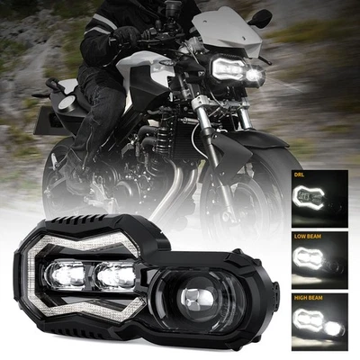 Proyector de faros LED E24 alto-bajo sellado DOT para BMW F650GS F700GS F800GS F800R Foto 1 de 4