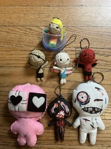Set of VOODOO DOLLS Handmade + Stringdoll Kechains - Picture 1 of 10