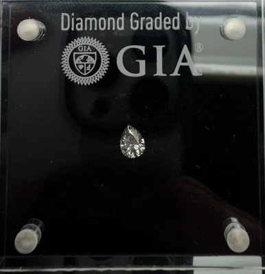 0.51 carat GIA Certified Natural Diamond | Shape-Pear | Color-H | Clarity-I1 - Image 1 of 4