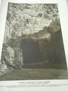 Die doppelte Inschrift des Mackensen Uskub und Thessaloniki Tunnels Illustration 1919 - Bild 1 von 1