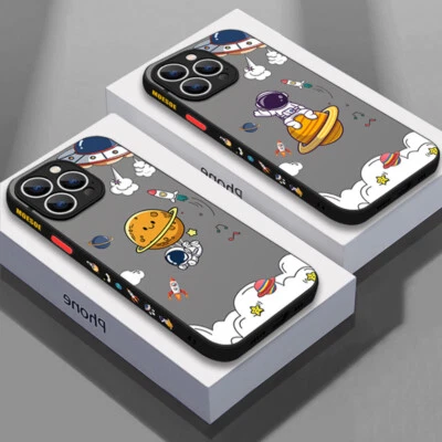 Astronaut Case For iPhone 17 Pro Max 16 15 14 13 12 ShockProof Matte Hard Cover - Image 1 of 4