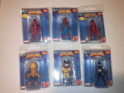 Lote de 6 Micro Bobbles Coleccionables Marvel Super Heroes Secret Wars BN/Sellado Foto 1 de 2