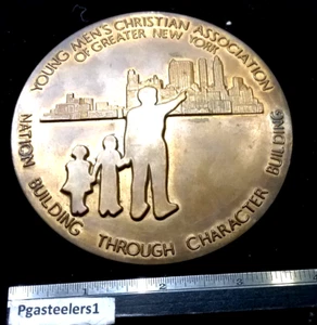 (pgasteelers1) New York. N.Y. City YMCA Dodge Award -102 mm Bz. Medal 1974🌠 - Picture 1 of 9