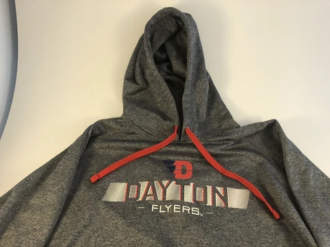 University of Dayton Flyers Champion Elite Hoodie Sweatshirt Men’s Large Gray Cover