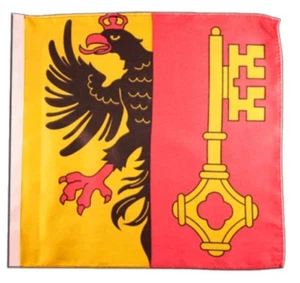 Svizzera Cantone Ginevra striscioni bandiere ginevrine bandiere 30x30 cm - Foto 1 di 1
