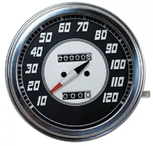 Velocímetro facial negro Bullseye de colección para Harley Fat Bob FXR Sportster 48017 - Imagen 1 de 1