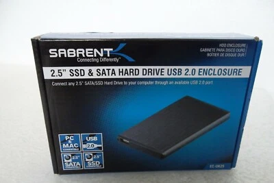 Sabrent 2.5" SSD & SATA to USB Enclosure External Hot Swappable PC/Mac EC-UK25 - Image 1 of 4