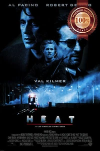 HEAT 1995 90s Al Pacino ORIGINAL OFFICIAL CINEMA MOVIE FILM PRINT PREMIUM POSTER - Picture 1 of 6