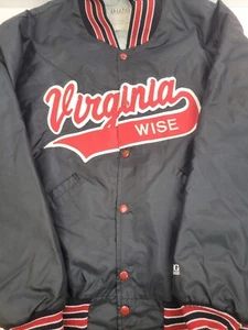 Chaqueta Bomber De Colección Delong Virginia Wise Roja Negra Talla Grande Para Hombre’s - Imagen 1 de 7