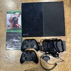 Microsoft Xbox One Model 1540 500GB Console Black + 2 Controller, Games, Headset