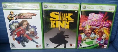 King Games Lot Of 3 Brand New Xbox Pocket Bike Racer Sneak King Big Bumpin  - Image 1 of 4