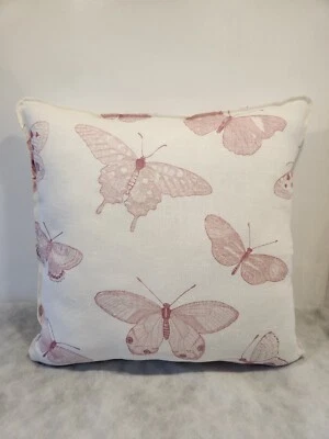 Harlequin butterflies Linen Cushion cover 18"x18" (45cm x 45 cm) - Image 1 of 4